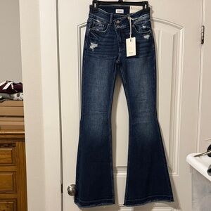 KanCan Dark Blue Flare Jeans